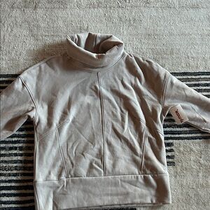 Apana Taupe Cowl Neck Sweater